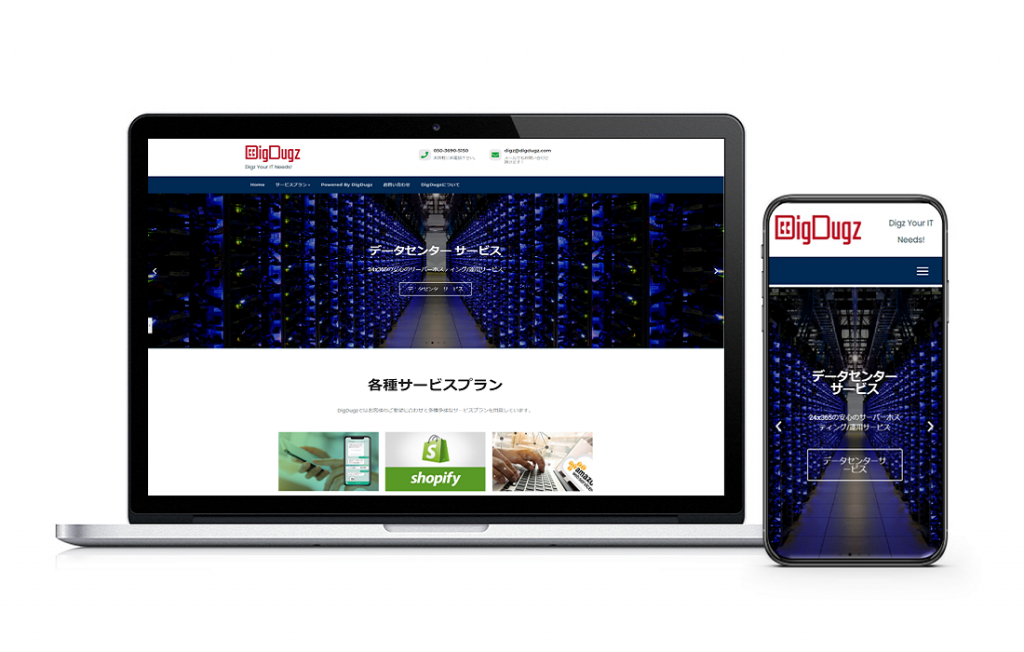 DigDugz Webサイト構築サービス